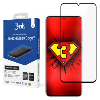 Película 3MK FlexibleGlass Compatível com Samsung Galaxy S20 | Aumenta Resistência do Ecrã 250% - Preto - 1