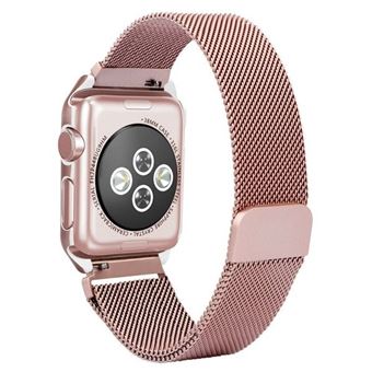 Bracelete Phonecare Milanese Loop com Fecho Magnético para Apple Watch Series 8 Aluminum | 45mm - Rosa - 1