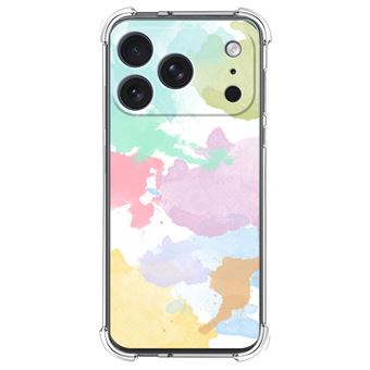 Capa Tumundosmartphone de silicone à prova de choque para iPhone 17 Pro (6.3) | Design em aquarela 11 desenhos - 1