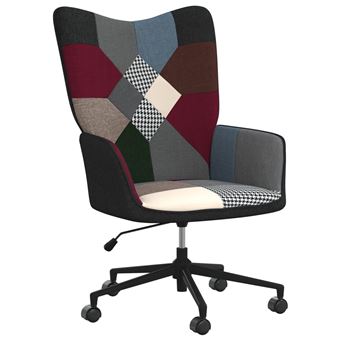 Cadeira de descanso vidaXL | tecido de retalhos - 1