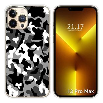 Capa Tumundosmartphone de silicone para iPhone 13 Pro Max (6.7) design Desenhos de camuflagem de neve - 1