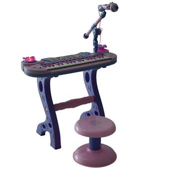 Homcom - Piano Infantil 37 Teclas Rosa HomCom