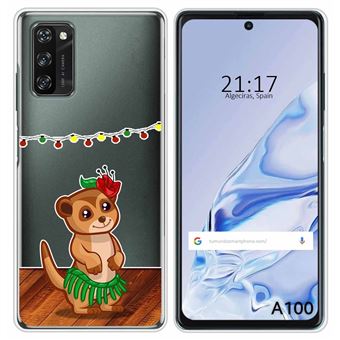 Capa Tumundosmartphone de silicone transparente para Blackview A100 desenhos Meerkat de design - 1