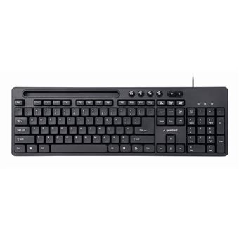 Teclado com Fios Gembird KB-UM-108 | Idioma: Inglês US | Preto - 1