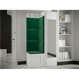 Conjunto para corredor moveis.pt Hartford 382 | Espelho | Placa de aglomerado laminado - 1