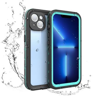 Capa e TPU REDPEPPER Impermeável ip6x à Prova de Poeira, à Prova de queda, Azul Transparente para iPhone 13 6.1'' - 1