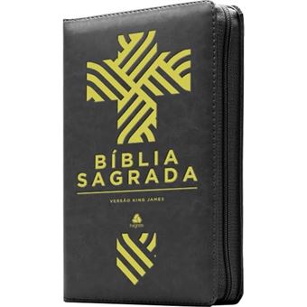 Bíblia Sagrada King James Com Zíper - Preta - 1