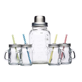 Kit cocktail vintage Bar Craft Kitchen Craft BCGLSSET5PC - Transparente - 1