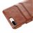 Capa TPU + PU titular de cartão duplo rígido marrom para Apple iPhone 8 Plus/7 Plus_2