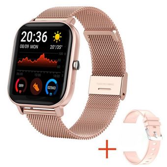 Smartwatch CO-Phénix Watch H10 | 1.69''|Pulseira de aço + Pulseira de silicone | Ouro - 1