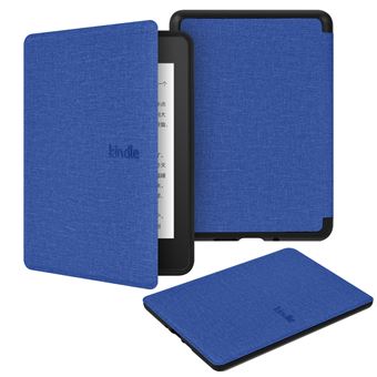 Capa FLOODKING para Amazon Kindle 11th Gen 2024 | Tecido com TPU Macio | Modo Automático | Azul Lacustre - 1