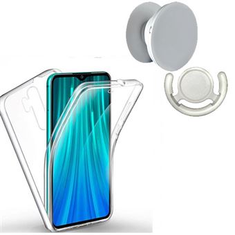 Kit Capa 3x1 360° Impact Protection Phonecare com 1 PopSocket para Xiaomi Redmi Note 8 Pro Transparente - 1