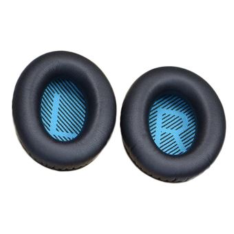Almofadas HSMY para Auscultadores Bose Quiet Comfort QC25 QC35 QC15 QC2 AE2 AE2i AE2w - Preto e Azul - 1