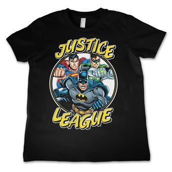 T-shirt para Criança Justice League Team | Preto | 4 Anos