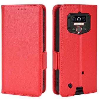 Capa FOXDOCK para Oukitel WP5 Pro | Prova de Choque | Magnética| TPU | Suporte para Cartão | Vermelho - 1