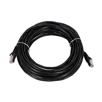 Cabo de Rede Extralink LAN Patchcord Kat.5e FTP 10m Cabo de cobre de par trenzado | Preto - 1
