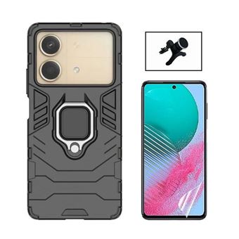 Kit Phonecare Película Gel Full Cover Frente + Capa + Suporte Extra Firme para Xiaomi Poco X6 Neo | Preto - 1