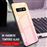 Capa TPU Magunivers vidro de gradiente dourado/rosa para Samsung Galaxy S10_1