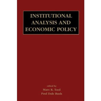 Institutional Analysis and Economic Policy - Paperback - 2012 - 1