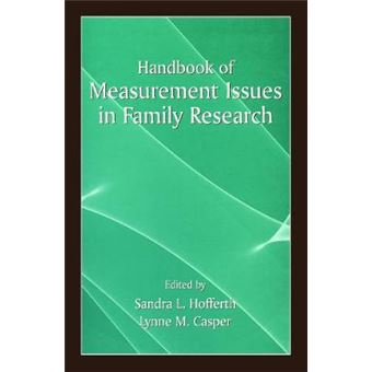 Handbook of Measurement Issues in Family Research - Paperback - 2012 - 1
