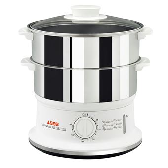 Máquina de Cozinha a Vapor SEB VC145100 | Branco, Aço inoxidável - 1
