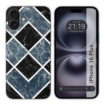 Capa de silicone TUMUNDOSMARTPHONE para iPhone 16 Plus (6.7) | Design mármore 06 - 1