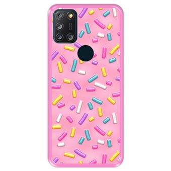 Capa Rosa Hapdey para Alcatel 3X 4CAM 2020 | Silicone Flexível em TPU |  Design Esmalte rosquinha rosa com pinceladas decorativas - Capa Telemóvel -  Compra na Fnac.pt