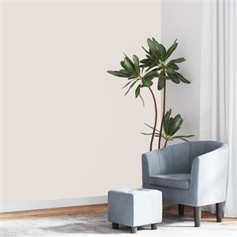 Papel parede 3D vidaXL | 10x0,53 m | tecido não-tecido creme sólido - 1