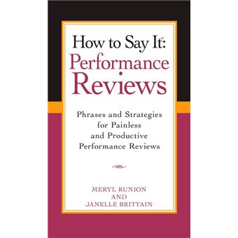 How To Say It Performance Reviews - 1