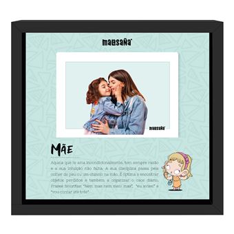 Moldura de Madeira Malasana Mm980101-Pt | 23x23 cm | Mãe - 1