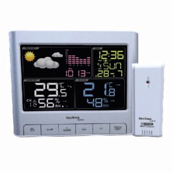Estações meteorológicas digitais Technoline WS 6449 Prateado Bateria