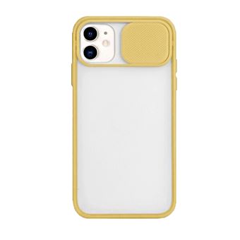 Capa Phonecare Slide Window Anti Choque Frosted para iPhone 11 Pro Max - Amarelo - 1