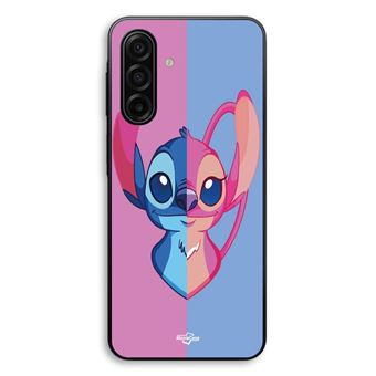 Capa Maniacase para Samsung Galaxy A17 | Stitch e Angel azul e rosa - 1