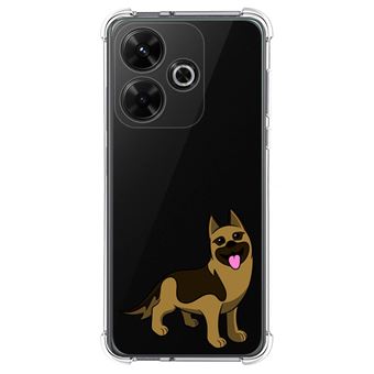 Capa de silicone anti-choque TUMUNDOSMARTPHONE para Xiaomi Poco M6 4G design de cachorro 03 desenhos - 1