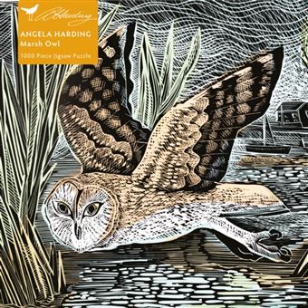 Adult Jigsaw Puzzle Angela Harding Marsh Owl By Flame Tree Publishing - 1