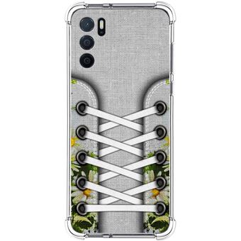 Capa Tumundosmartphone de silicone anti-choque para Oppo A54s design Tênis 08 Desenhos - 1