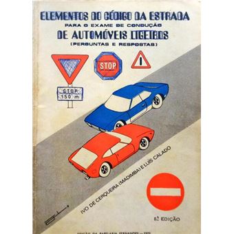 Elementos do código da estrada para o exame de condução de automóveis ligeiros. - 1