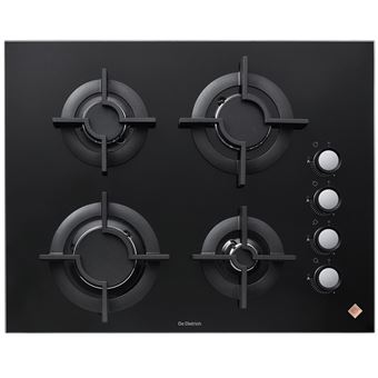 Placa a Gás De Dietrich DPG7640B | Gás Natural | 65 cm | 4 Zonas | Preto - 1