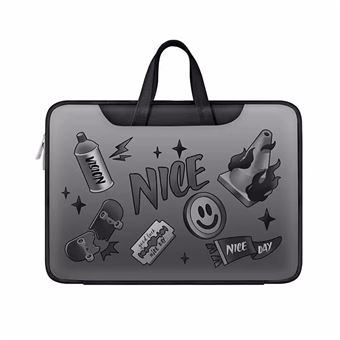 Sleeve Protetora Sunny Holiday Sorriso Negro cinzento 16.1 inch - 1