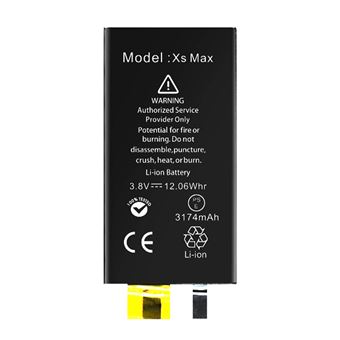 Bateria Clappio para iPhone XS Max Sem BMS, Capacidade 3174mAh - 1