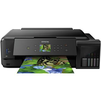 Impressora Multifunções Jacto de Tinta Epson L7180 Wi-Fi Preto