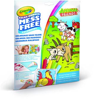 Folhas de Colorir crayola Color Wonder Amigos Animais de Quinta - 1