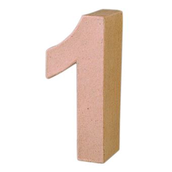 Número em Papel Mache EFCO 26308 | 1 | 17 cm - 1