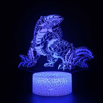 Lâmpada 3D HSMY | Infantil | Multicolorido com Controlo Remoto | Godzilla | 752 - 1