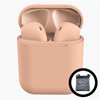 Auriculares Bluetooth KLACK InPods 12 | Compatível com iPhone Samsung Huawei, Universal | Fones + Capa KLACK True Wireless - Rosa - 1