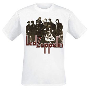 T-shirt Rock Off Led Zeppelin | LZ II Photo | Branco | S - 1
