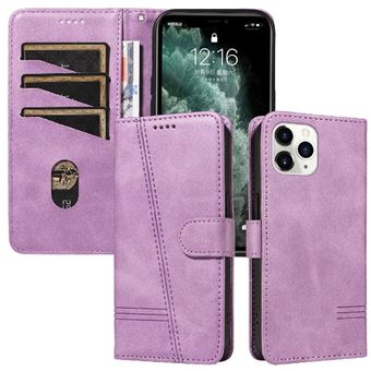 Capa FOXDOCK para iPhone 11 Pro Max | Fecho Magnético | Compartimentos para Cartões e Suporte | Pele PU | À Prova de Choque | Roxo - 1