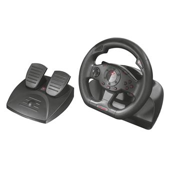 Trust GXT 580 Vibration Feedback Racing Wheel Volante + Pedais PC,Playstation 3 Preto