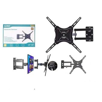 Suporte de Televisão Sanda SD-4584 | 14'' - 55'' | Máx: 30KG - Preto - 1