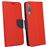 Capa Lmobile Flip Carteira / Livro Fancy Samsung Galaxy A50 Azul Marinho / Vermelho_1
